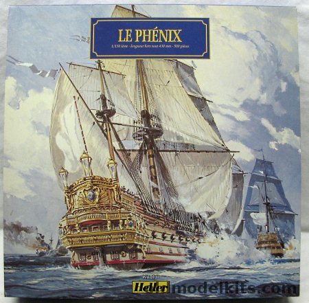 Heller 1/150 Le Phenix 1675 with Paint / Brushes and Glue, 80848 plastic model kit